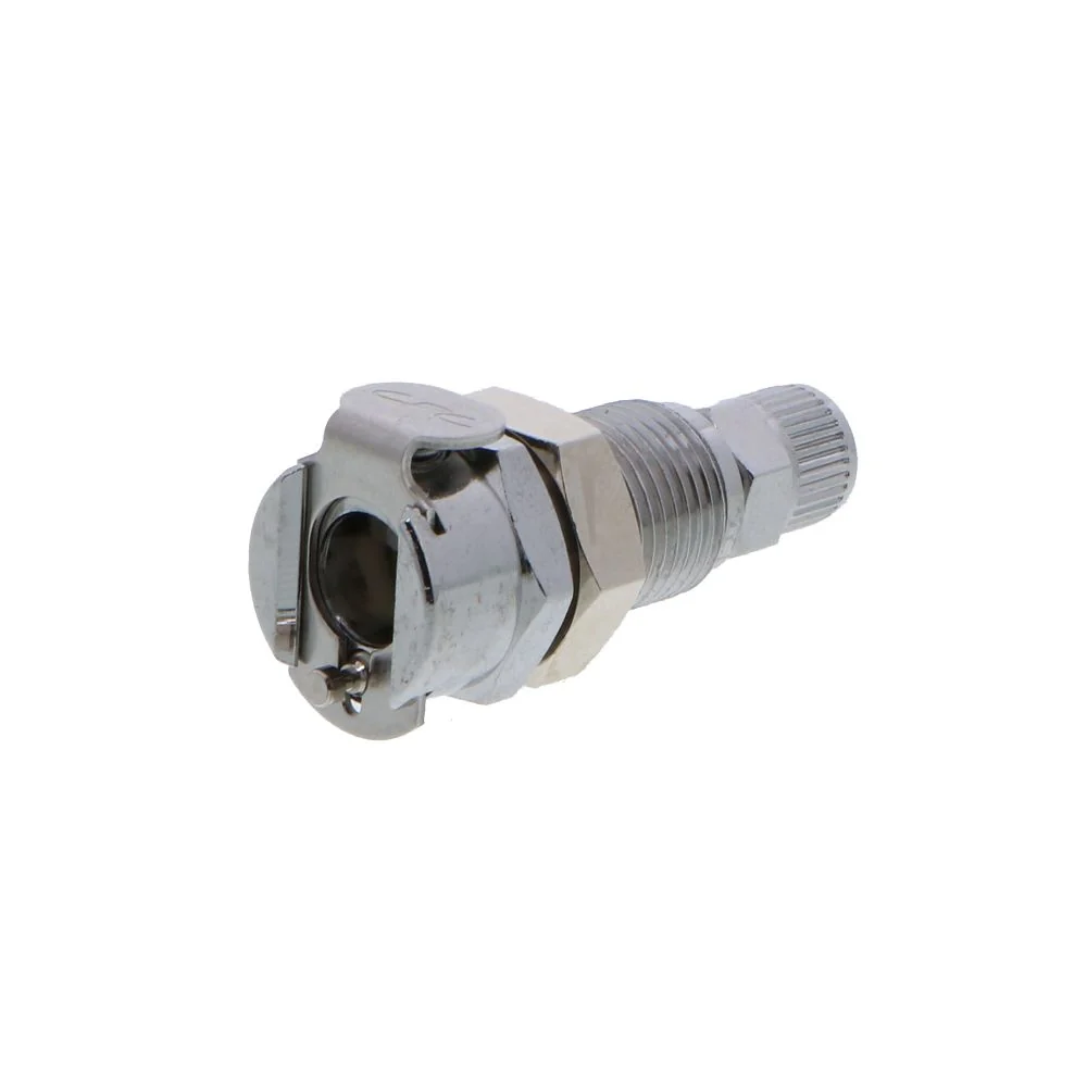 MCD12025 Valved Panel Mount PTF Coupling Body 5/32 PTF — Bag of 10