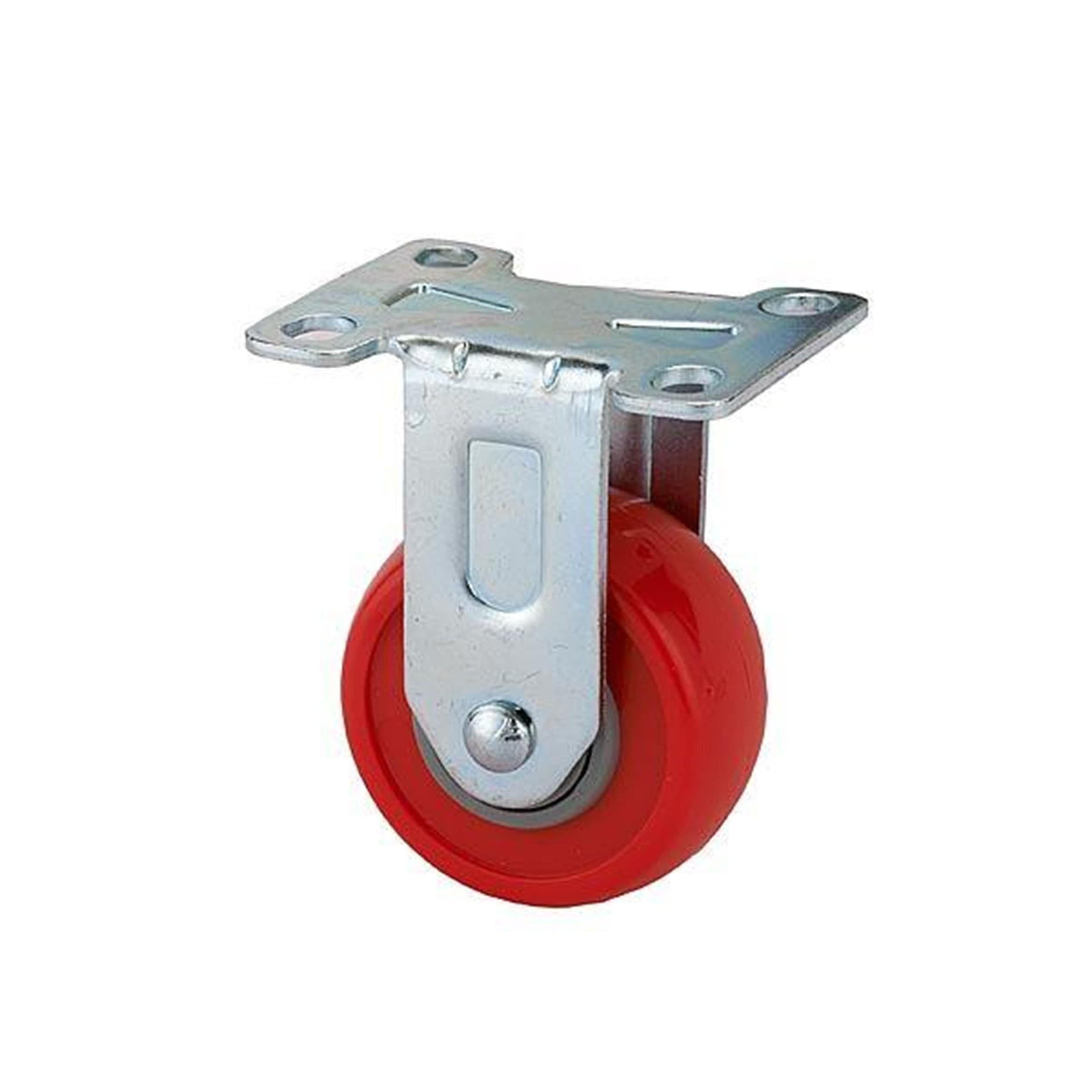 HD Caster - Non-Locking - Non-Swiveling - 2-1/2" - 4 Hole Mounting Plate