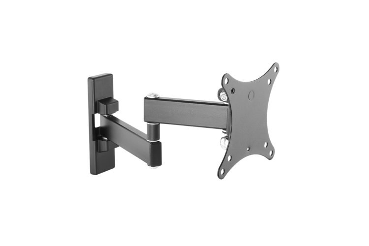 Full Motion TV Wall Mount for 13-27in TVs, 100x100 VESA, 11.1in Arm Extension