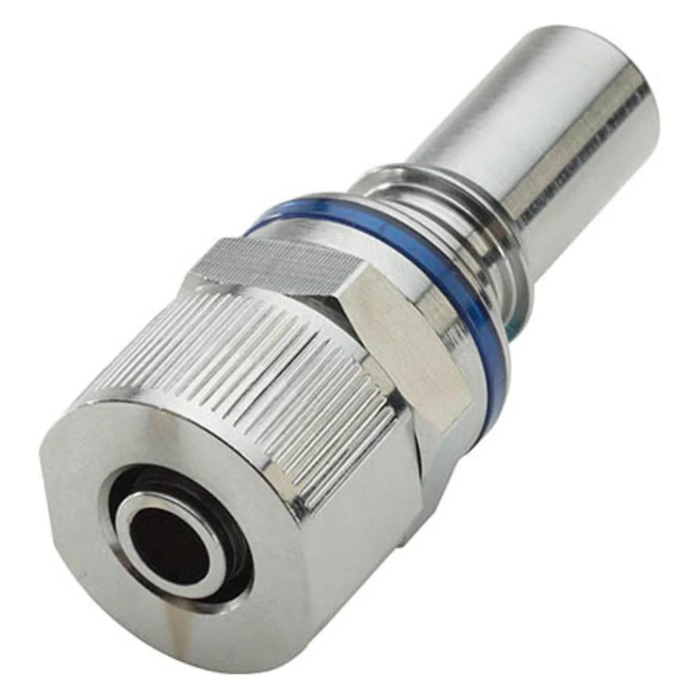 LQ6D20008BLU Valved Inline PTF Liquid Cooling Coupling Insert 1/2 PTF Cool Blue — Bag of 10