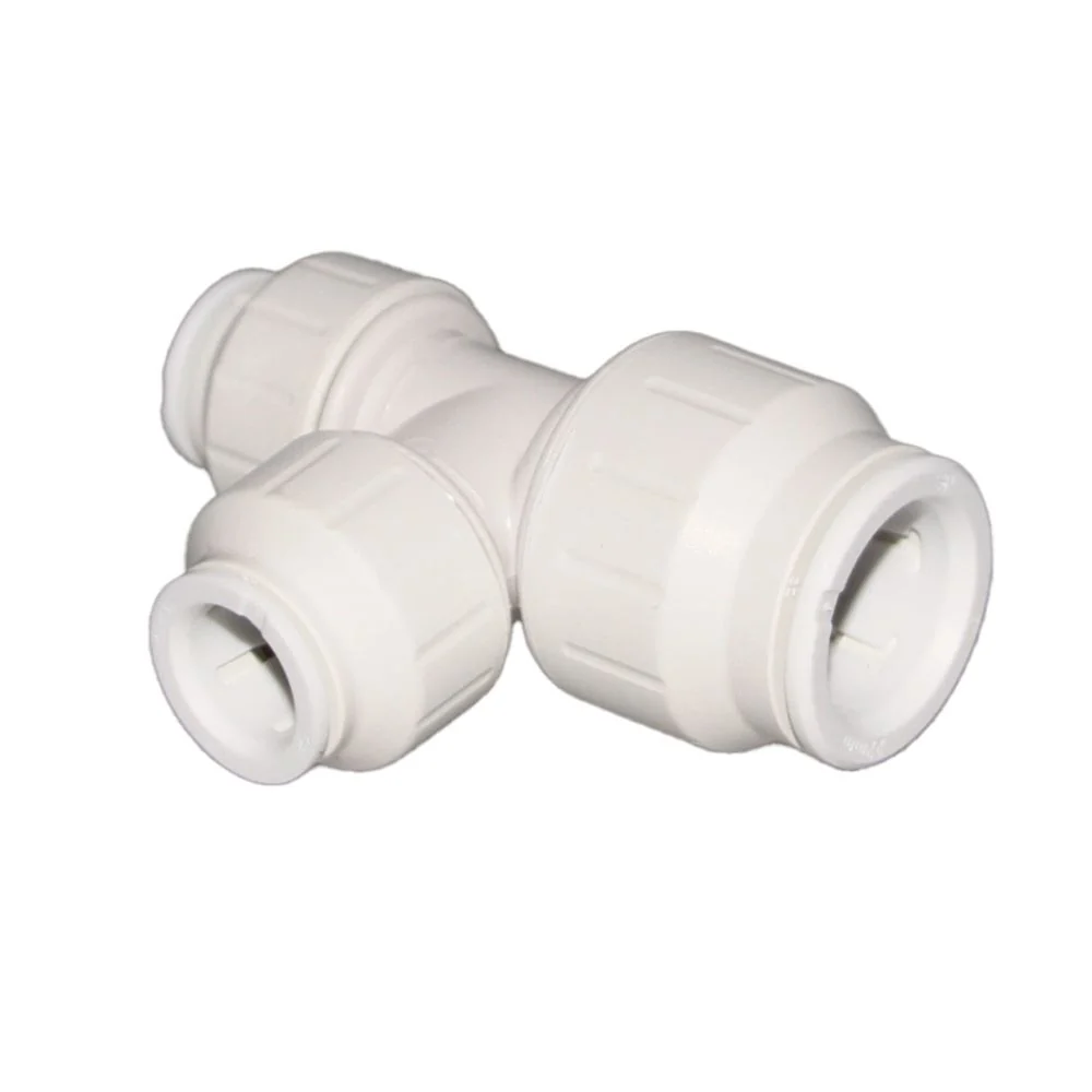 John Guest Reducing Tee - 22mm x 15mm x 15mm — Box of 25