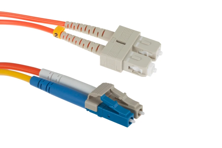 LC to SC Mode Conditioning 62.5/125 OM1 UPC Fiber Patch Cable, 1 Meter