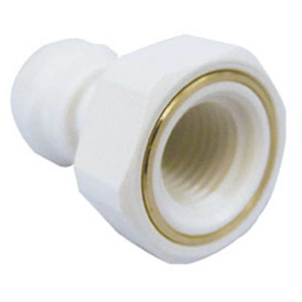 John Guest Female Adapter NPTF Polypro - 1/4 x 1/8 NPTF — Bag of 10