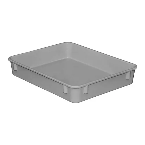 MFG Tray Molded Fiberglass Toteline Nesting Tote, 12-3/8"L x 9-3/4"W x 2-1/8"H, Gray - Pkg Qty 30
