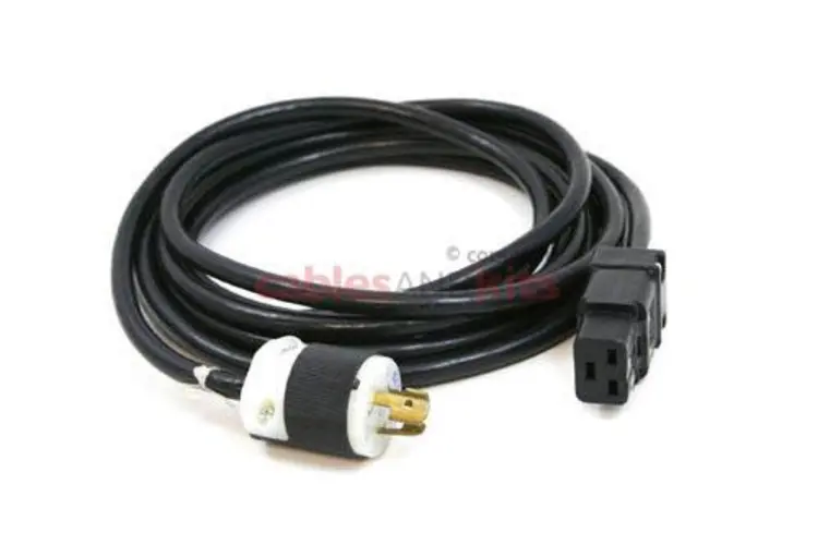AC Power Cord, L5-15P to C19, 14 AWG, 15ft