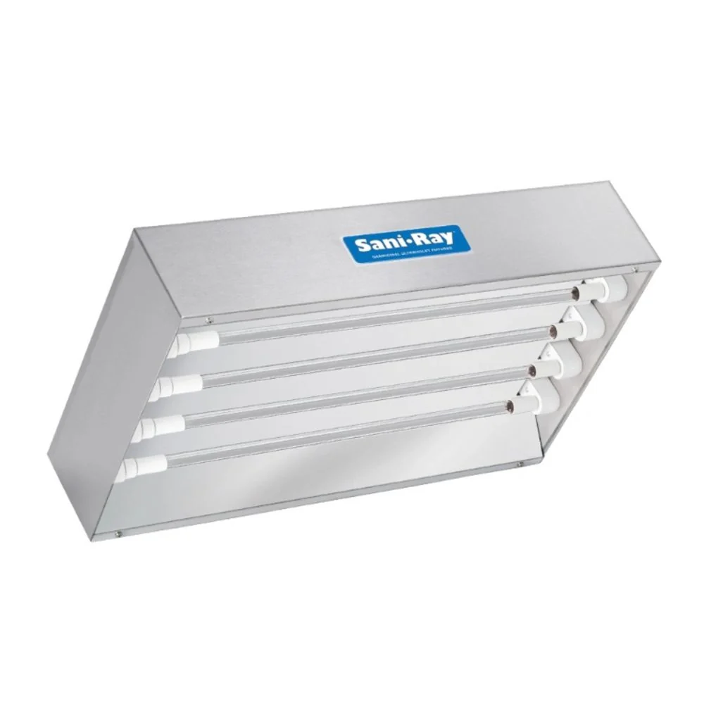 SaniRay UV System Recessed Air Surface, 4 HO Lamps, 120v/230v 50/60Hz 18"