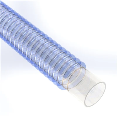SPVC-FD-6.0-100- by Texcel | SIGMA-FD™ Series | FDA PVC Food-Grade Suction Hose | 6" Hose ID | 30 PSI | 25 in/Hg Vacuum Rated | Blue — 20' Length