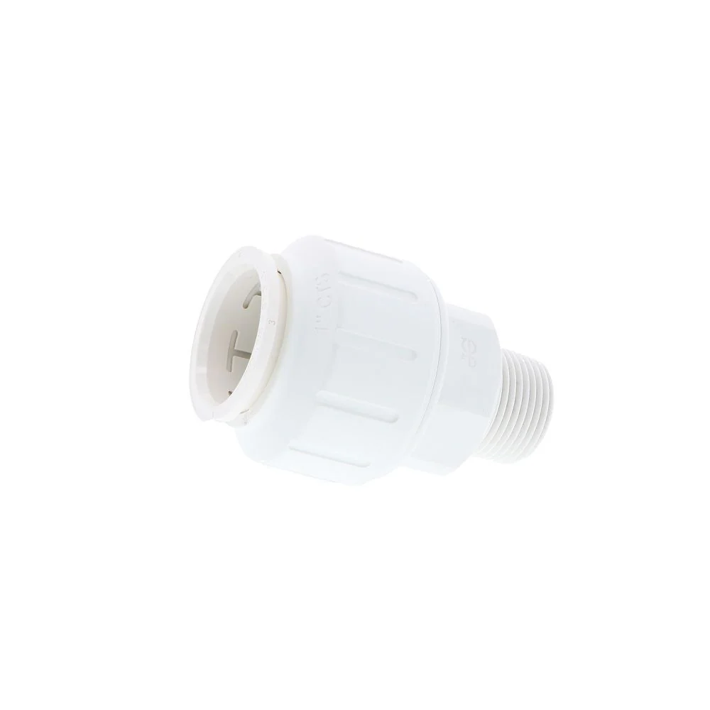 John Guest Male Connector PEX - 1 CTS x 3/4 NPT — Bag of 2