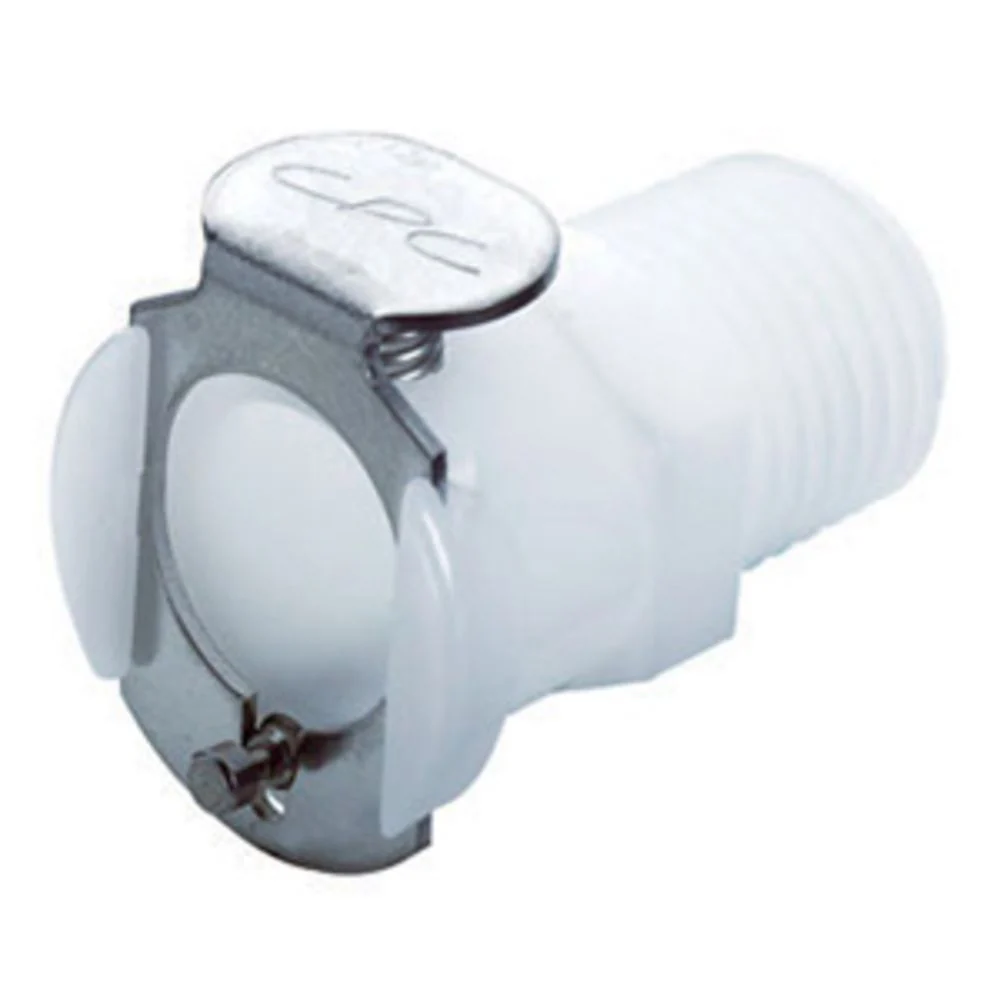 PLCD10004 Valved Male Thread Coupling Body 1/4 NPT — Single