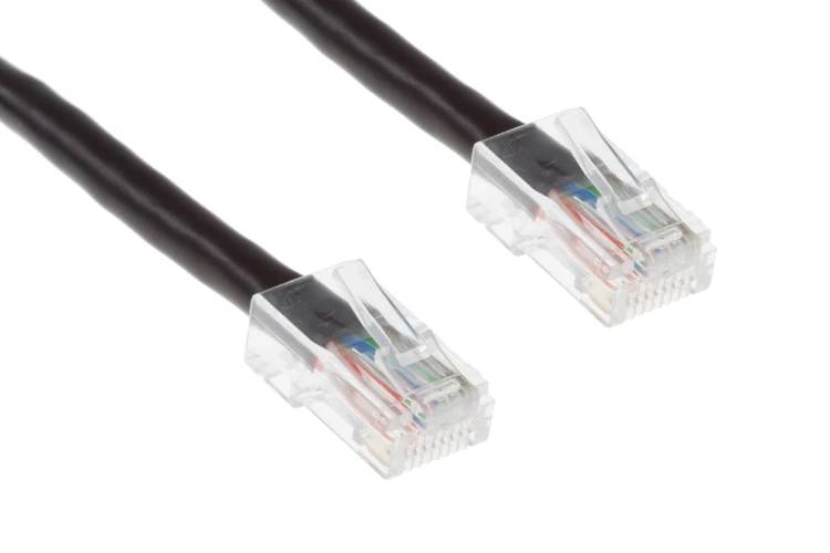Cat6 Ethernet Patch Cable, Non-Booted, UTP, 14 ft, Black