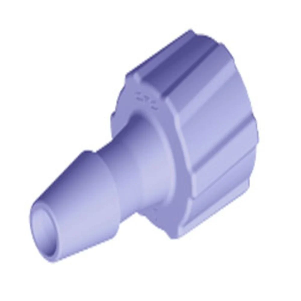 LM5191 Luer Fitting Purple Tint Polycarbonate Male Luer X 5/32 HB — Bag of 100