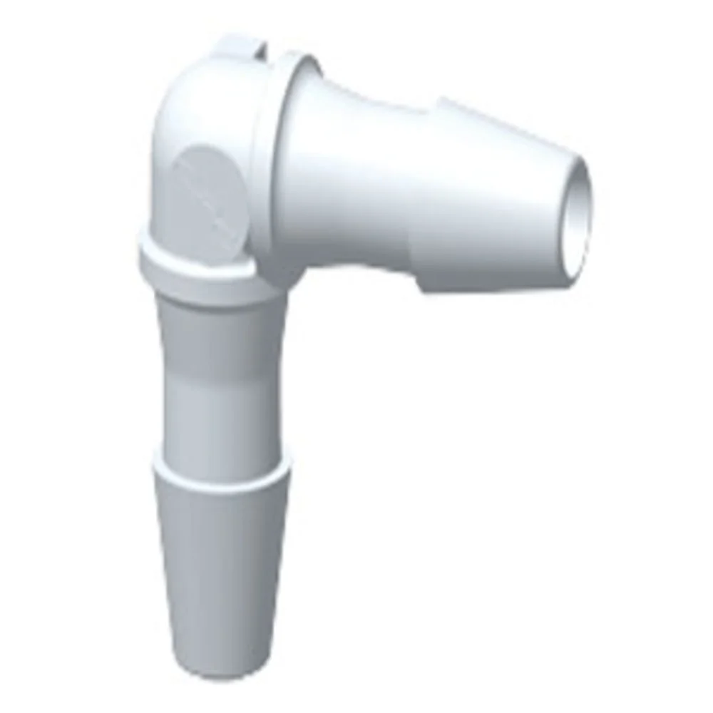 HE470 Elbow Fitting Natural PVDF 1/8 HB x 1/8 HB — Bag of 100