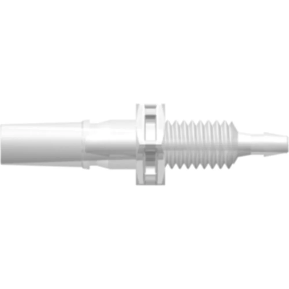 LinkTech Male Luer Panel Mount to 200 Series Barb, 10-32 UNF thread, 1/16" (1.6 mm) ID Tubing — Single