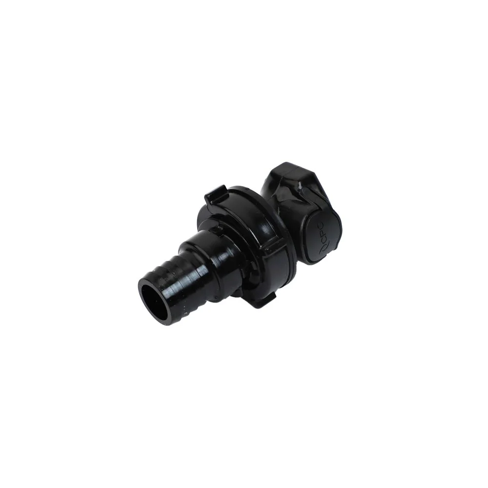 HFCD161257 Valved Panel Mount Hose Barb Coupling Body 3/4 ID Barb — Pack of 100