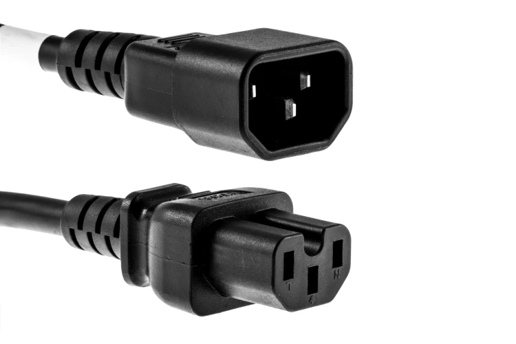 AC Power Cord, C14 to C15, 14 AWG, 3ft