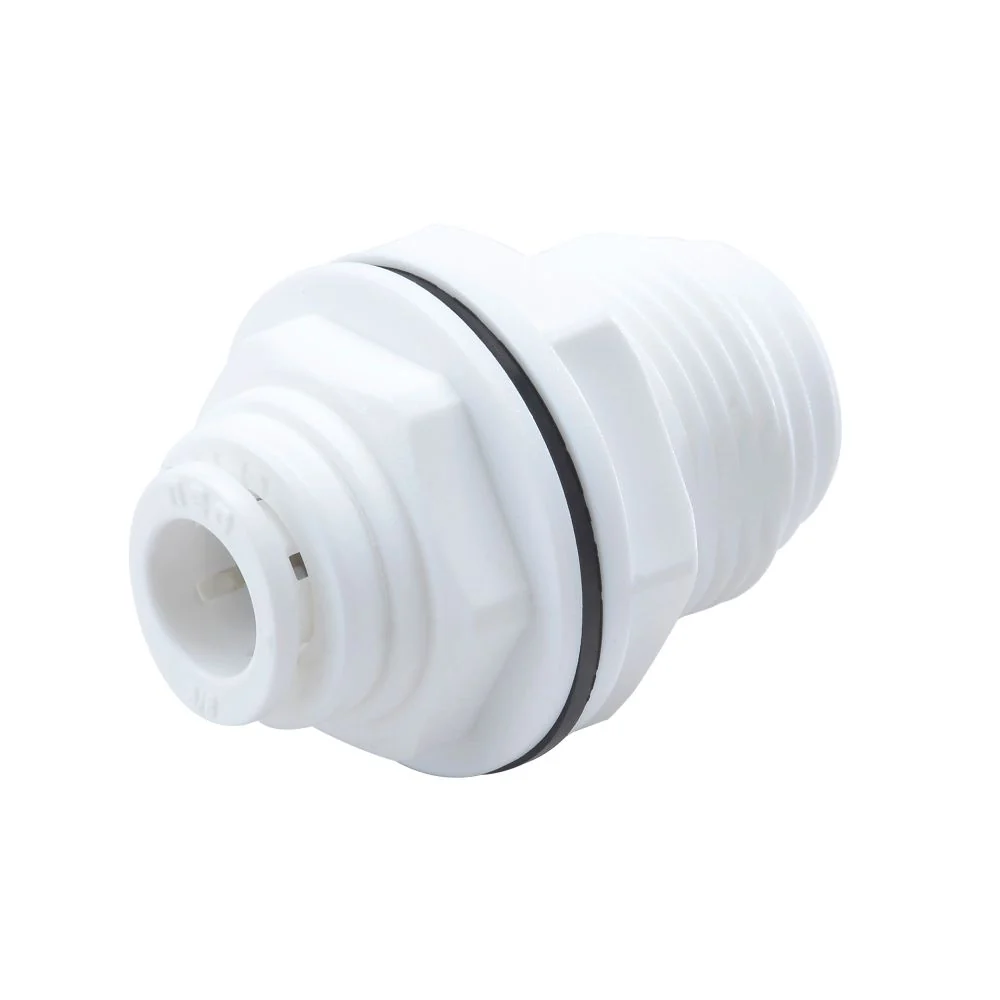 NeoFit - Acetal White Bulkhead Connector 6mm tube x 1/4" tube — Box of 250