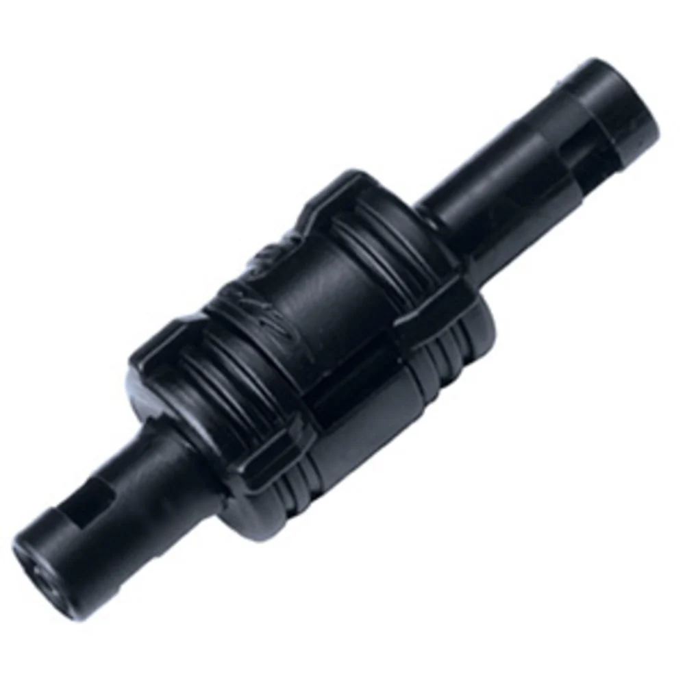 SMCD01MBLK Valved Inline Hose Barb Black Coupling Set 1/16 ID Barb Black — Bag of 50
