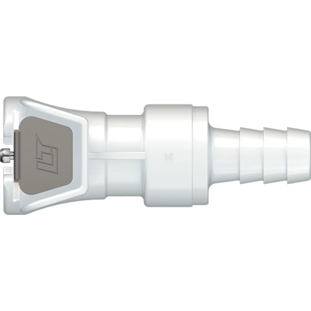 LinkTech 40AC Series Straight Female, Valved, 5/16" HB, Natural Acetal, Buna N — Single