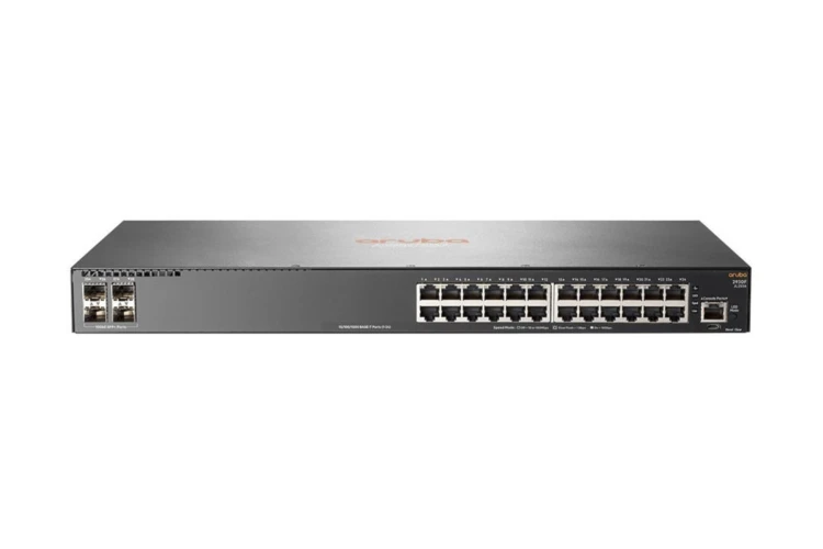 HPE Aruba 2930F Series Switch, 24 10/100/1000 ports, 4 x 10G SFP+ Uplinks, NIB, JL253A