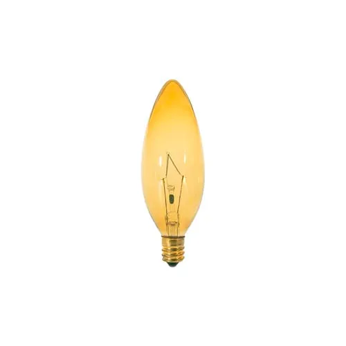 Satco S3813 25b9 1/2/A 25w Incandescent W/ Candelabra Base Bulb - Pkg Qty 25