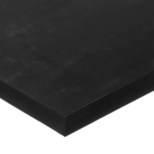 Buna-N Rubber Strip w/Acrylic Adhesive, 120"L x 1"W x 1/8" Thick, 40A, Black