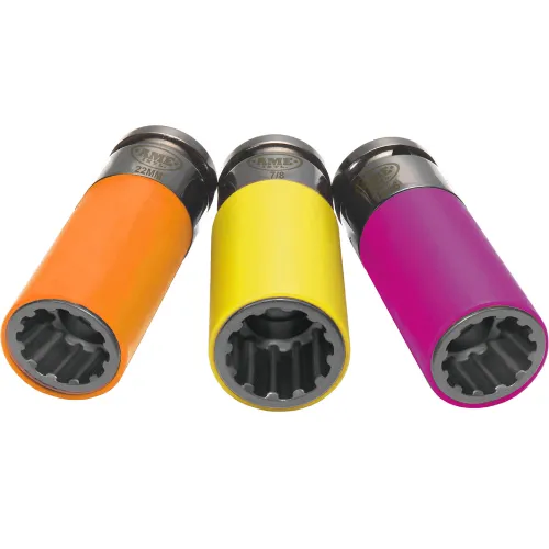 AME Spline Plus™ Six Way 3 Piece Suv-Light Truck Socket Set