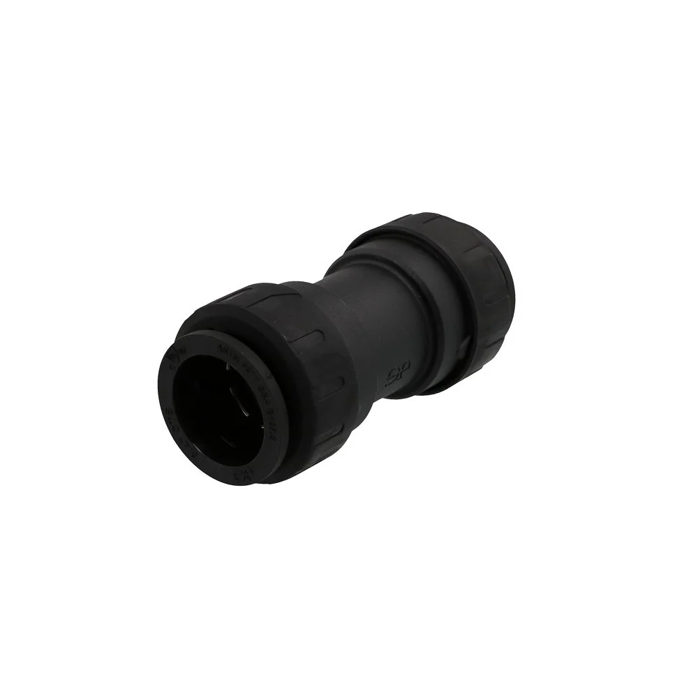 John Guest ProLock Black Coupler - 3/4 CTS — Box of 30