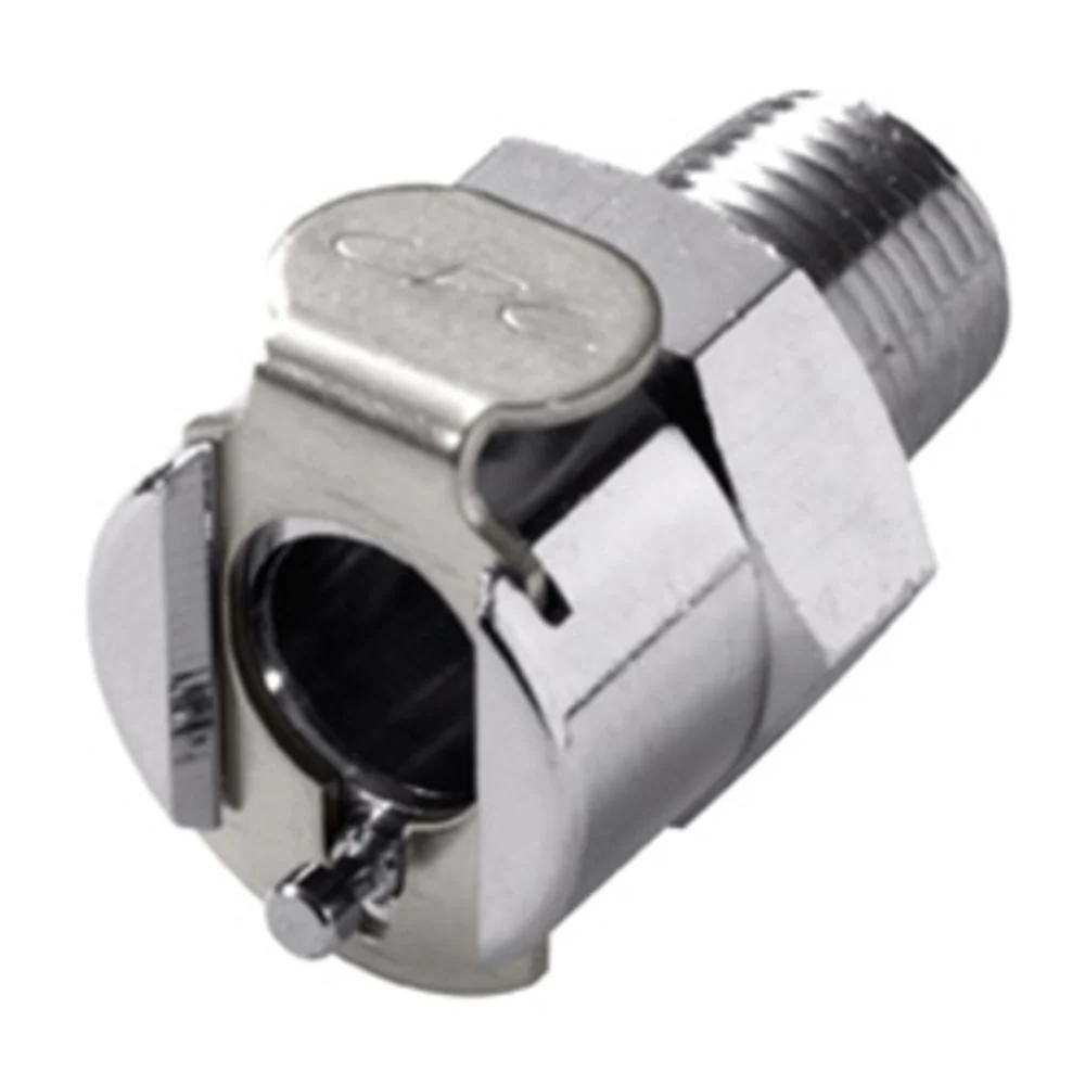 MCD1004BSPT Valved Male Thread Coupling Body 1/4 BSPT — Single
