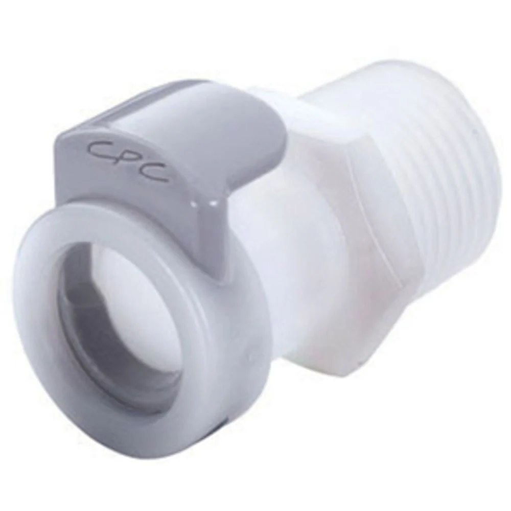 45700 NSF Valved Male Thread Coupling Body 3/8 NPT — Pack of 250