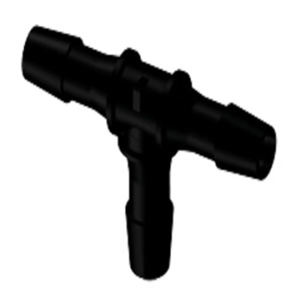 HT1231 Tee Fitting Black Nylon 3/8 HB X 3/8 HB X 3/8 HB — Pack of 1000