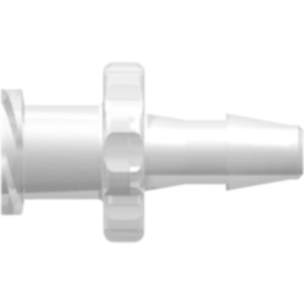 LinkTech Female Luer Thread Style to 200 Series Barb, 1/8" (3.2 mm) ID Tubing, Natural Polypropylene — Box of 10000