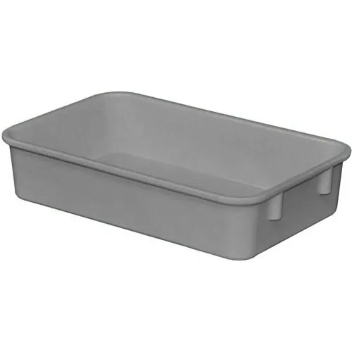 MFG Tray Molded Fiberglass Toteline Nesting Tote, 9-3/4"L x 6-1/8"W x 2-1/8"H, Gray - Pkg Qty 36