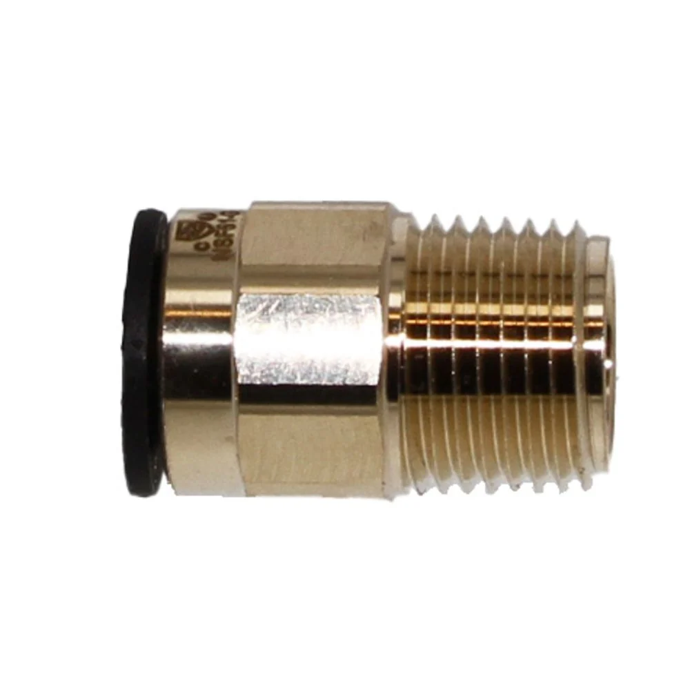 John Guest Lead-Free ProLock Brass Male Connector NPT - 1/2 CTS x 3/4 NPT — Bag of 10