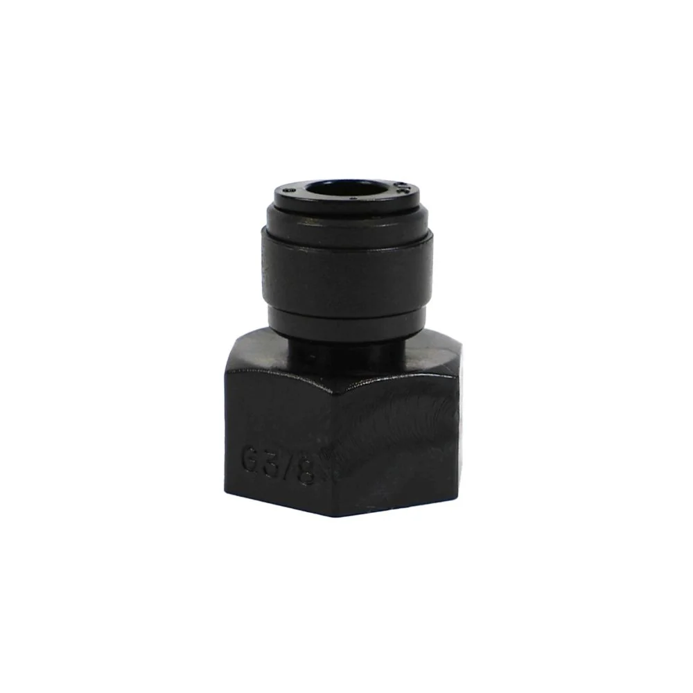 NeoFit - Acetal Black Female Adapter- UN V-Type- 1/2" tube OD x 1/2-16 UN — Bag of 10