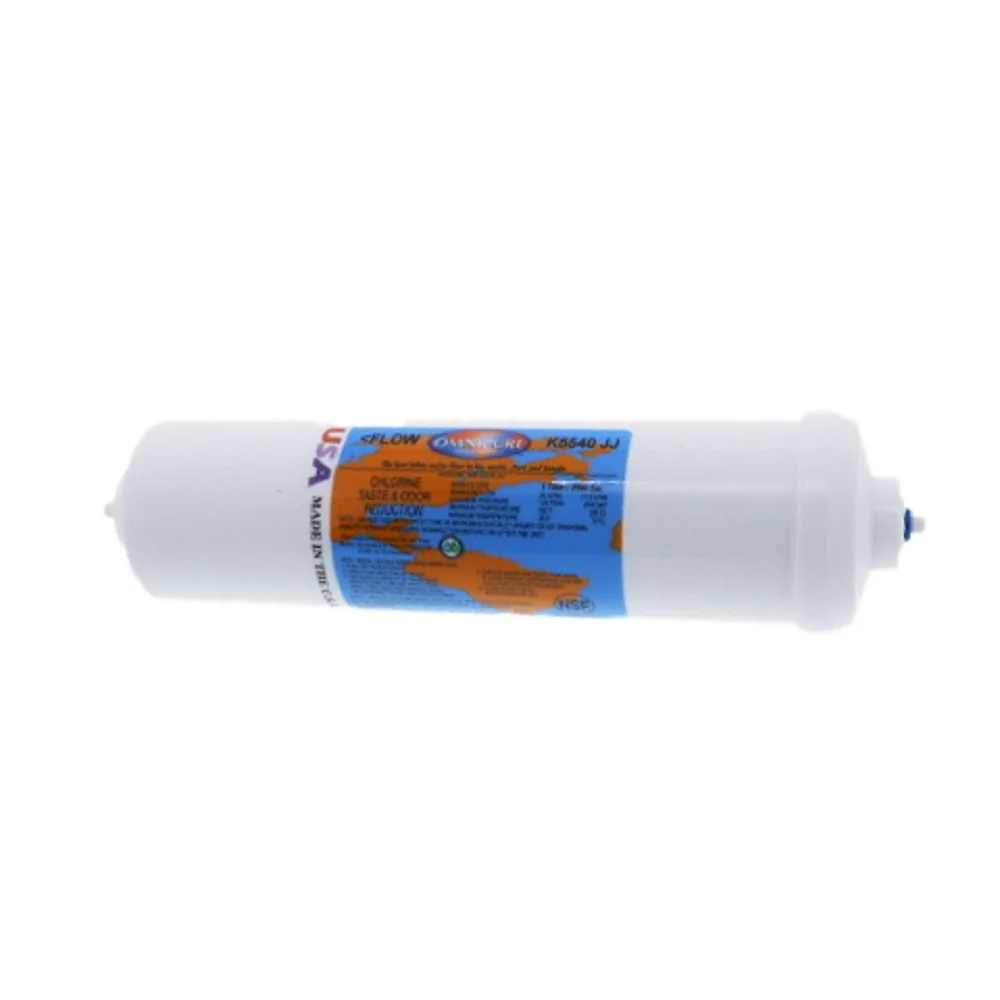 Omnipure Inline K5540-JJ GAC Postfilter - 10" x 2.5" Filter - 1/4" Quick Connect — 25-Pack