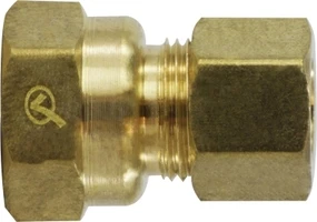 700066-0404 by Midland | Lead Free Compression Fitting | Coupling | 1/4" Tube OD x 1/4" Female NPT | Brass | Replaces: 18146LF / 18-146LF
