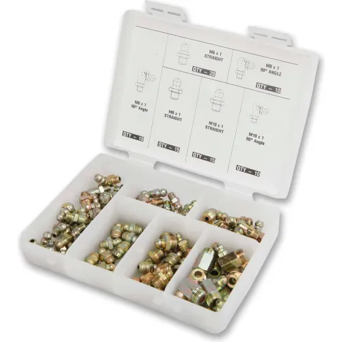 Prolube 43973 Grease Fitting Set, Metric, 80-piece