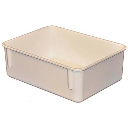 MFG Tray Molded Fiberglass Toteline Nesting Tote, 11-3/4"L x 8-3/4"W x 4-1/8"H, White