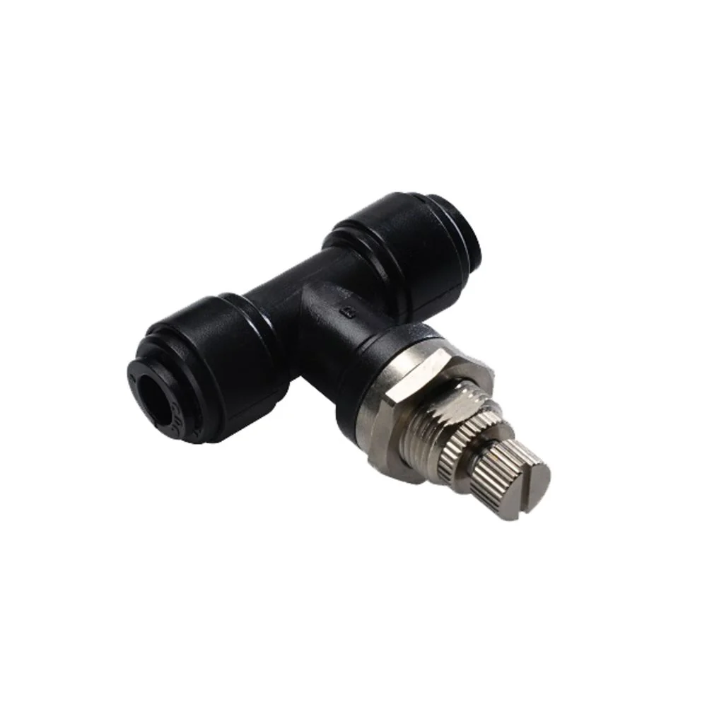 NeoFit - Acetal Black Flow Control Bulkhead 3/8" tube — Box of 100