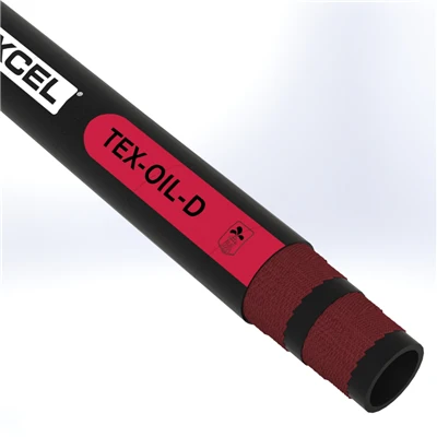 OIL-D-3.0-100 by Texcel | TEX-OIL-D Series | Oil Discharge Hose | 3" Hose ID | 200 PSI | Black — Exact Length (FT)