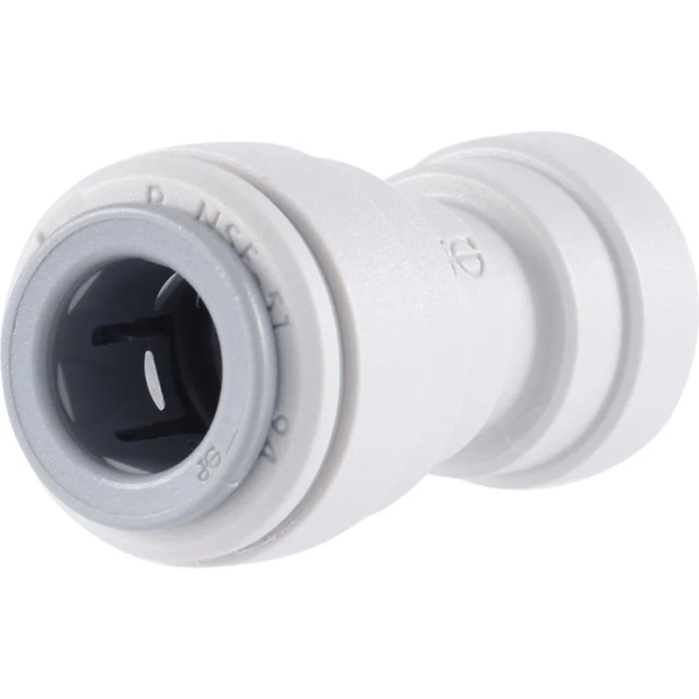 John Guest 5/16" x 5/32" Acetal Reducing Union Connector - Gray — Bag of 10