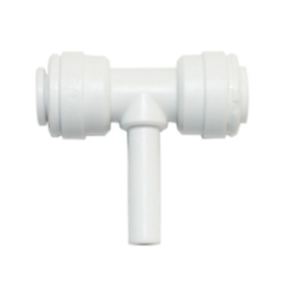 John Guest Branch Stem Tee - 1/4 x 1/4 x 1/4 OD Stem Branch — Single