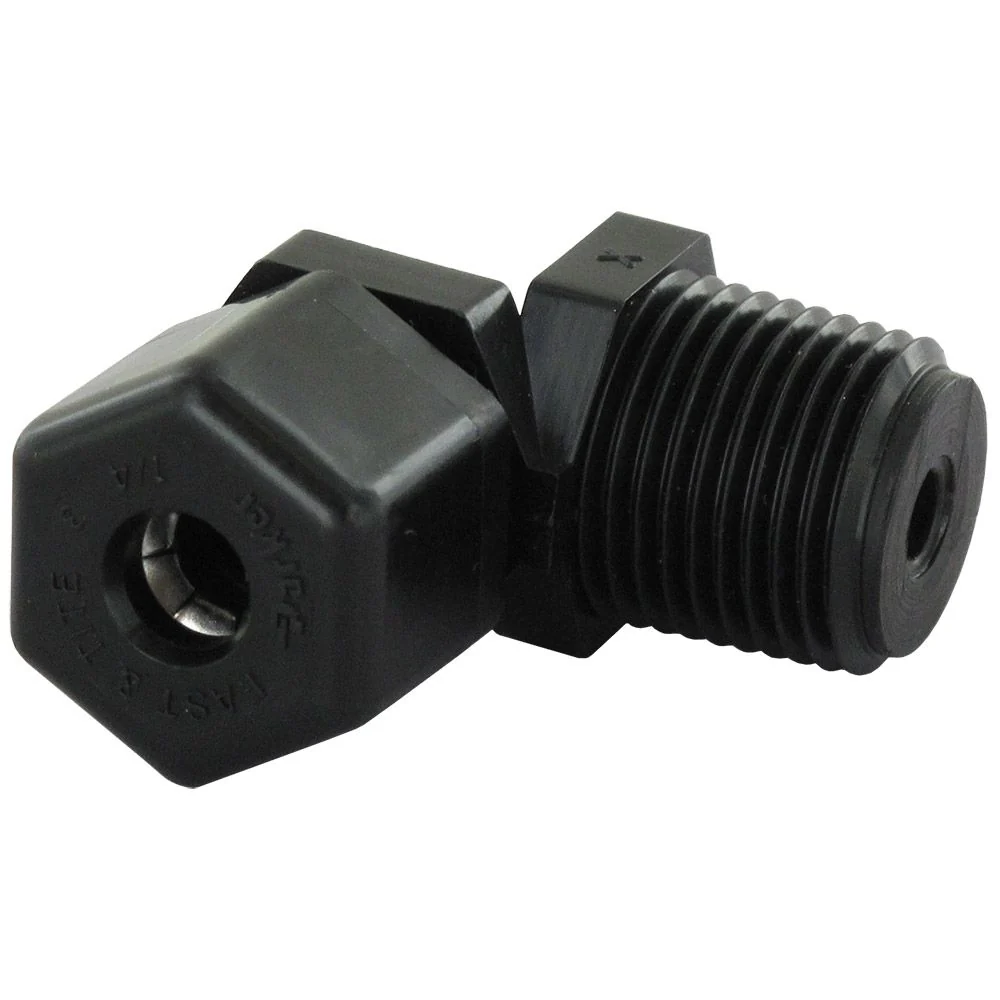 Parker P4ME6 Fast & Tite Male Connector 1/4 Compression X 3/8 MNPT — Box of 400
