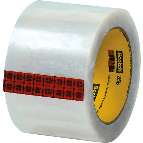 Scotch® 355 Carton Sealing Tape, 3" x 55 Yds., 3.5 Mil, Clear - Pkg Qty 6