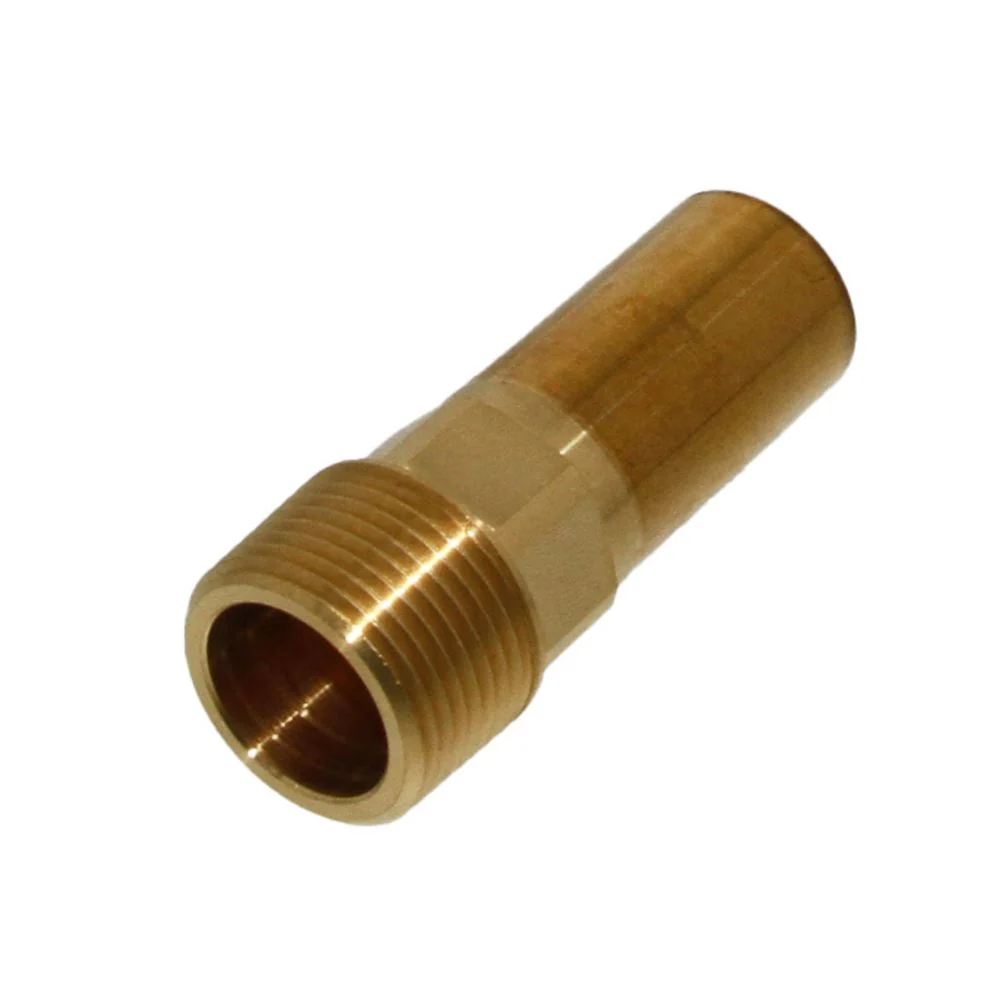 John Guest Brass Male Stem Adapter NPT - 22mm x 3/4 NPT — Single