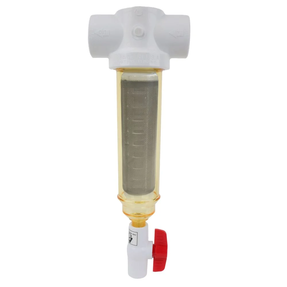 Rusco Chemically Resistant Spin Down Filter T Style 1-1/2" SS — 30 Mesh (533 micron)