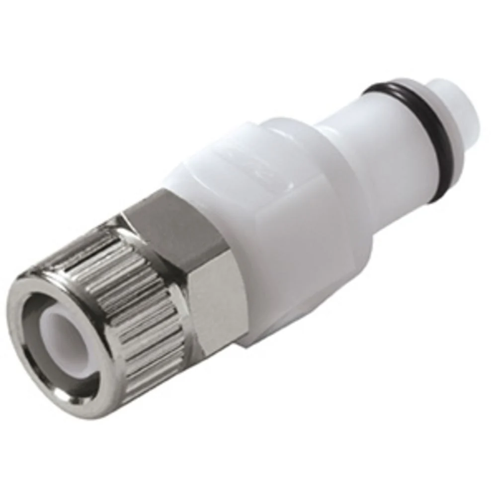 PLCD200M8 Valved In-Line 8 MM PTF Coupling Insert 1/4 PTF — Single