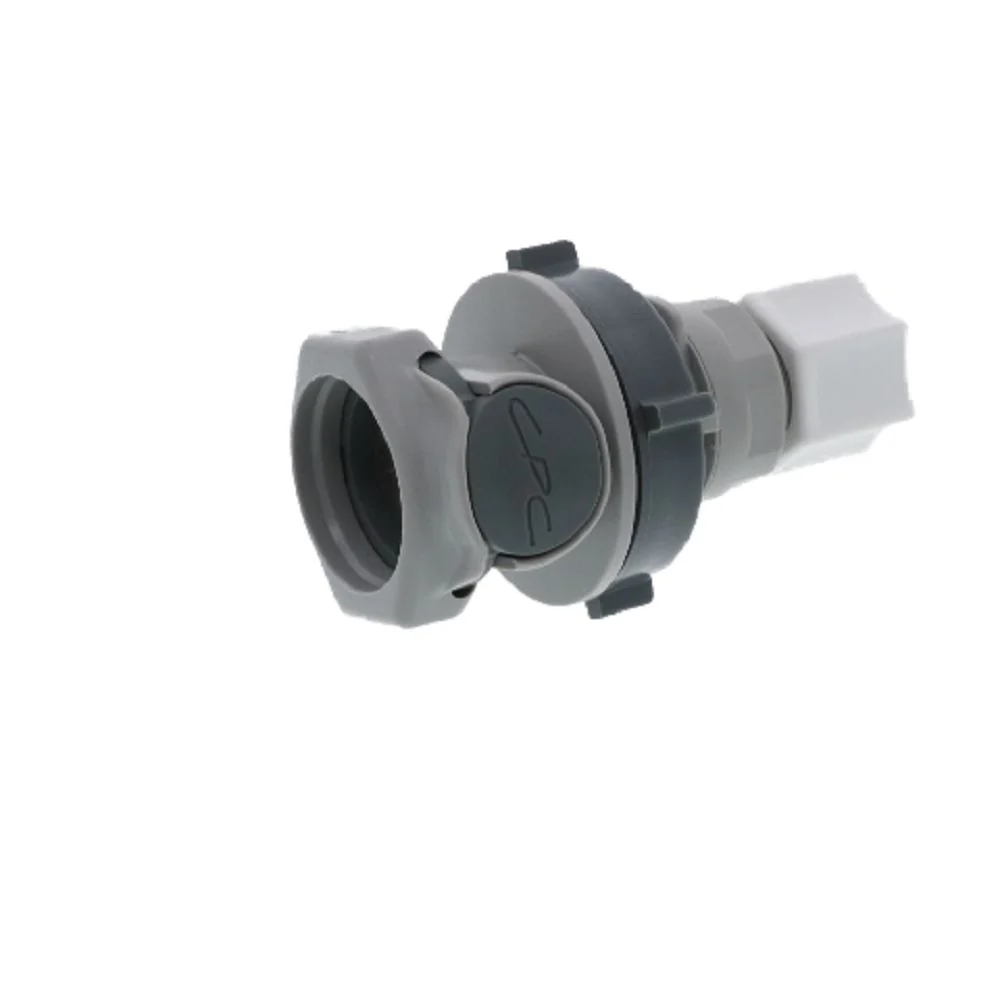HFCD12612 3/8" Compression Valved Panel Mount Coupling Body — Bag of 10