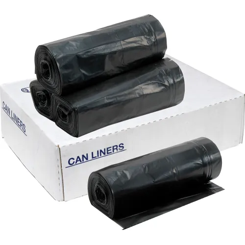 Global Industrial™ Heavy Duty Trash Bags, 55-60 Gal, 1.2 Mil, Black, 100 Bags/Case