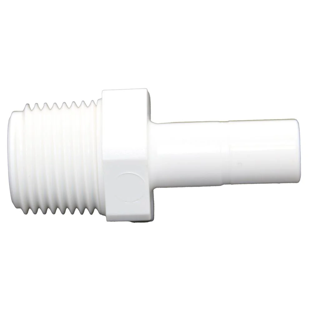 NeoFit - Polypropylene Natural White Stem Adapter 3/8" Stem x 3/8" NPTF — Single